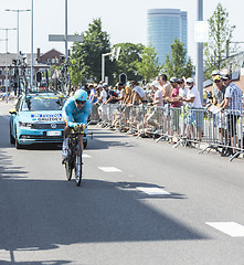 Image showing The Cyclist Dmitriy Gruzdev - Tour de France 2015