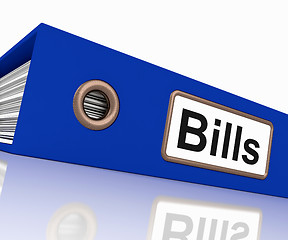 Image showing Bills File Shows Accounting And Payments Due