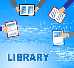 Image showing Library Books Represents Fiction Literature And Information