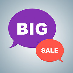 Image showing Big Sale Shows Closeout Discounts And Savings
