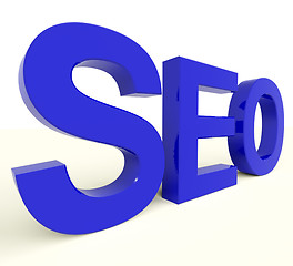 Image showing Seo Word Representing Internet Optimization And Promotion