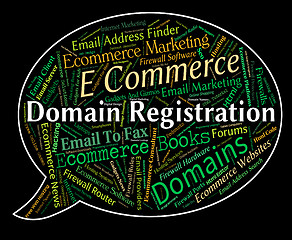 Image showing Domain Registration Shows Sign Up And Admission