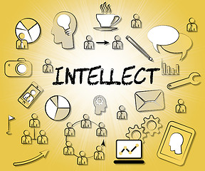 Image showing Intellect Icons Represents Intellectual Capacity And Ability