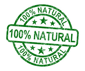 Image showing 100% Natural Stamp Shows Pure Genuine Product