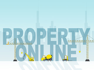 Image showing Property Online Indicates Real Estate And House