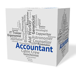 Image showing Accountant Job Represents Balancing The Books And Accountants