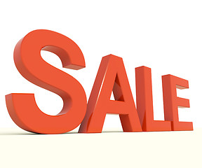 Image showing Sale Word As Symbol for Discount And Promotions