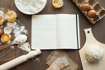 Image showing Delicious cuisine view from above.