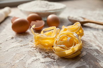 Image showing Dough cooking process.