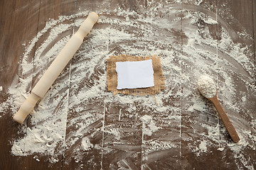 Image showing Composition on floured table.