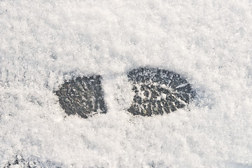 Image showing foot print