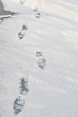 Image showing foot prints