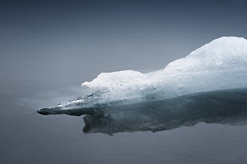 Image showing Blue icebergs closeup