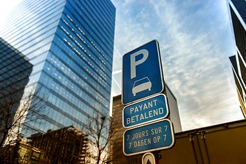 Image showing Parking sign in the city