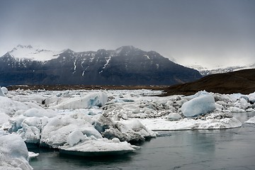 Image showing Icebergs at glacier lagoon 