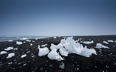 Image showing Icebergs at glacier lagoon 