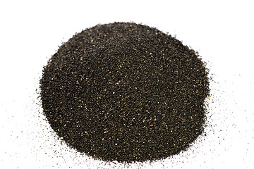 Image showing Pile of Black islandic sand