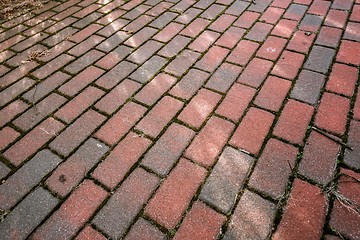 Image showing Stone sidewalk closeup