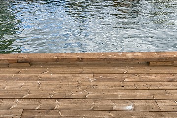 Image showing wooden fence closeup photo