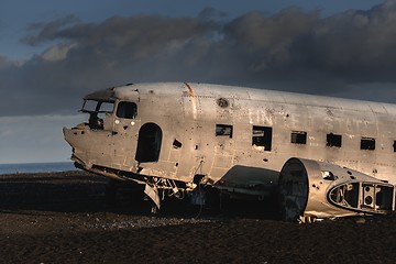 Image showing Plane wreck at Iceland