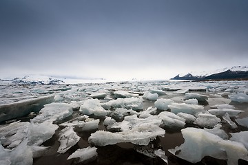 Image showing Icebergs at glacier lagoon 