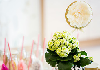 Image showing close up of festive flower decoration