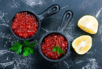 Image showing salmon caviar