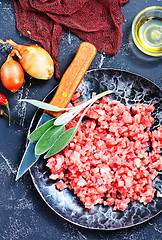 Image showing minced meat