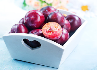 Image showing fresh plums