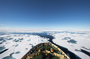 Image showing Icebreaker in the ice