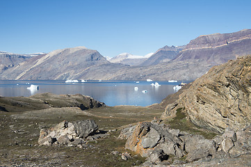 Image showing Mountain view in Greenland