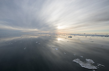 Image showing Sunset in Greenland