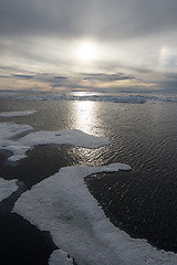 Image showing Sunset in Greenland