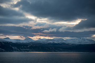 Image showing Sunset in Greenland