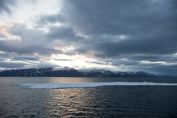 Image showing Sunset in Greenland