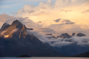 Image showing Mountain view in Greenland