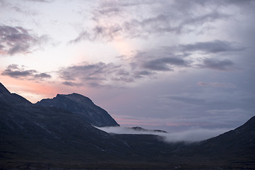 Image showing Mountain view in Greenland