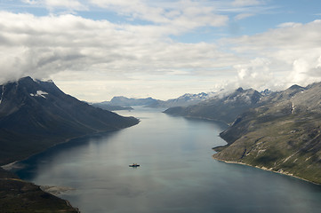 Image showing Mountain view in Greenland