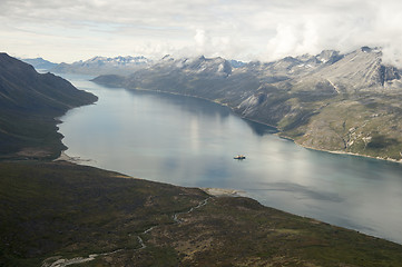 Image showing Mountain view in Greenland