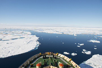 Image showing Icebreaker in the ice