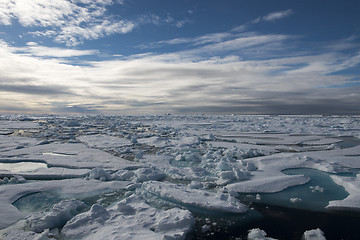 Image showing Icebreaker in the ice