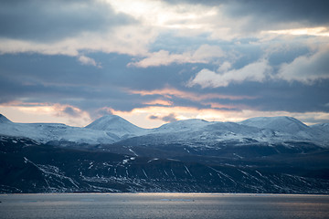 Image showing Mountain view in Greenland