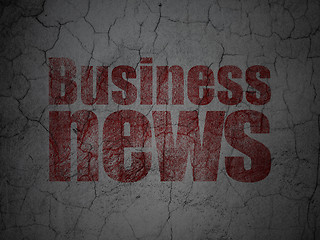 Image showing News concept: Business News on grunge wall background