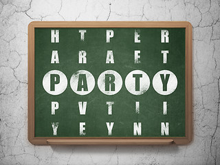 Image showing Holiday concept: Party in Crossword Puzzle