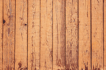 Image showing Wooden background with planks