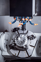 Image showing Metalworking CNC milling machine.