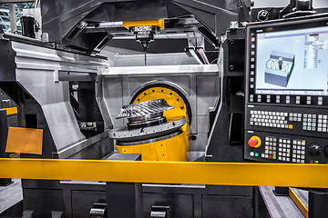 Image showing Metalworking CNC milling machine.