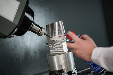 Image showing Metalworking CNC milling machine.