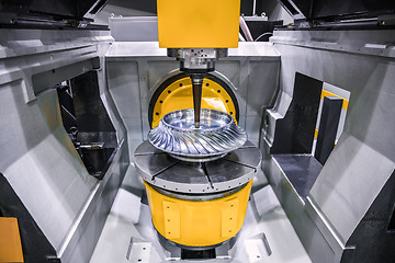 Image showing Metalworking CNC milling machine.