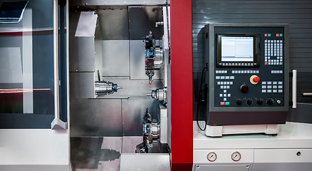 Image showing Metalworking CNC milling machine.